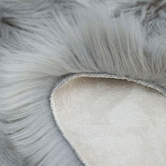 Soft Faux Fur Rug Indoor Fluffy Area Rugs Rectangle Floor Mat 2 x 5ft Gray - Picture 3 of 6